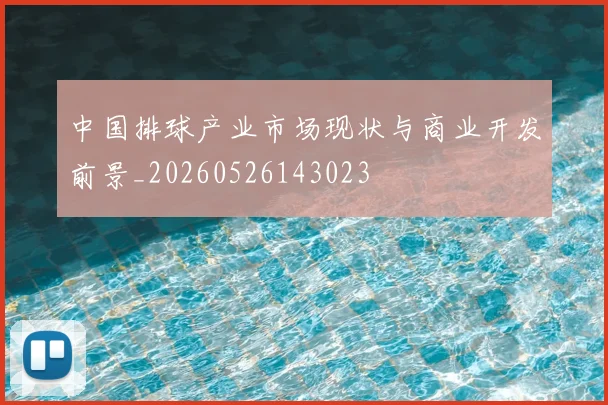 中国排球产业市场现状与商业开发前景_20260526143023